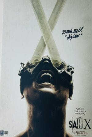 Tobin Bell Signed 11X17 Photo Saw X Jigsaw Poster Horror Autograph Bas Coa 224