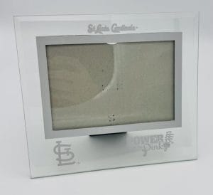 St Louis Cardinals Power Of The Pink Glass Photo Frame Busch Stadium Giveaway K