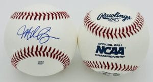 Mike Bianco Signed Official Ncaa Baseball Ole Miss Rebels Sec Autograph Bas J46