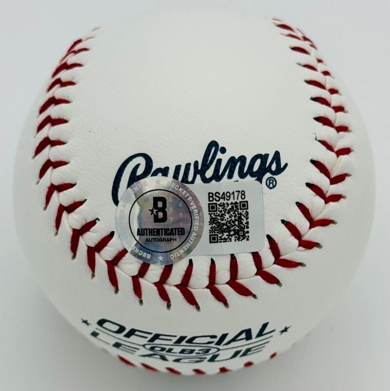 Gavin Kilen Signed Ol Baseball Tennessee Volunteers Autograph Giants Bas K78 - Image 2