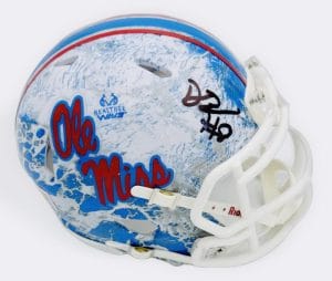 Dae'Quan Wright Signed Ole Miss Rebels L/E Realtree Mini Helmet Autograph Bas K3