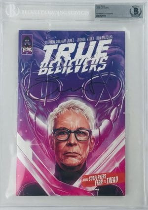 Jamie Lee Curtis Signed Bas Slabbed Comic Book Autograph Halloween 1978 K751
