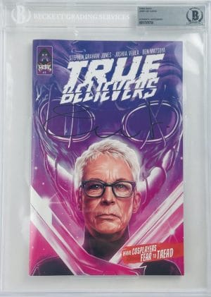 Jamie Lee Curtis Signed Bas Slabbed Comic Book Autograph Halloween 1978 J750