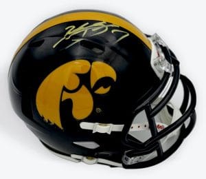Brad Banks Signed Iowa Hawkeyes Football Speed Mini Helmet Autograph Bas J21