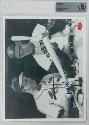 Stan Musial Signed Bas Slabbed 8X10 Photo St Louis Cardinals Autograph 764