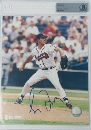 Greg Maddux Signed Bas Slabbed 8X10 Photo Atlanta Braves Chicago Cubs Autograph