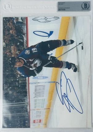 Joe Sakic Signed Bas Slabbed 8X10 Photo Colorado Avalanche Autograph Stanley Cup