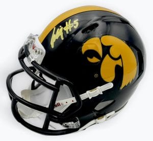 Jacob Gill Signed Iowa Hawkeyes Football Mini Helmet Autograph Beckett Bas K32