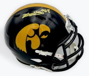 Kamari Moulton Signed Iowa Hawkeyes Football Speed Mini Helmet Autograph Bas K27
