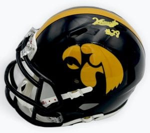 Kamari Moulton Signed Iowa Hawkeyes Football Speed Mini Helmet Autograph Bas K22