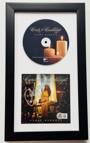 Gabby Barrett Signed Carols And Candlelight Framed Cd Autograph Beckett Bas K50