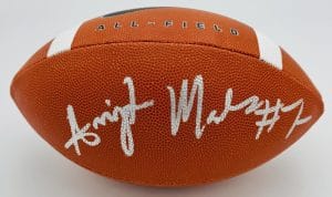 Arrington Maiden Signed Official Size Nike Football Memphis Tigers Bas J67