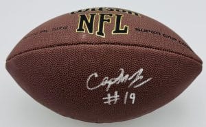 Cayden Lee Signed Official Size Nfl Football Ole Miss Rebels Autograph Bas K22