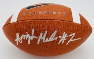 Arrington Maiden Signed Official Size Nike Football Memphis Tigers Bas K64