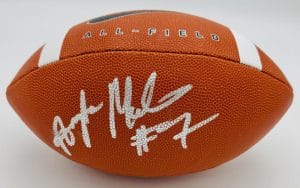 Arrington Maiden Signed Official Size Nike Football Memphis Tigers Bas K66