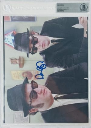 Dan Akroyd Signed Blues Brothers 8X10 Photo Autograph Bas Slabbed Auto Grade 10