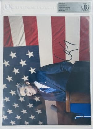 George Clooney Signed 8X10 Photo Bas Slabbed Auto 10 The Ides Of March Autograph