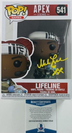 Mela Lee Signed Lifeline Funko 541 Apex Legends Autograph Autographed Bas Coa 49