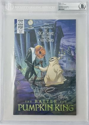 Chris Sarandon Signed Jack Skellington Comic Nightmare Before Christmas Bas 10 K