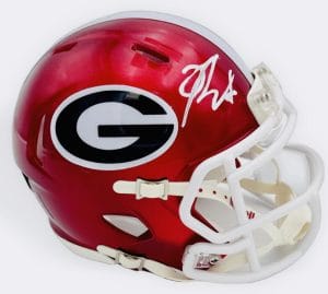 Kirby Smart Signed Georgia Bulldogs Flash Football Mini Helmet Autograph Bas K00