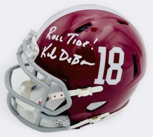 Kalen Deboer Signed Alabama Crimson Tide Signed Mini Helmet Autograph Bas K29