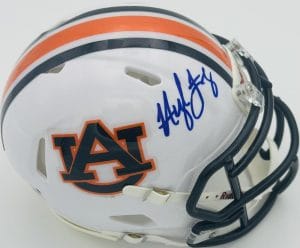 Hugh Freeze Signed Auburn Tigers Mini Helmet War Eagle Autograph Beckett Bas J04