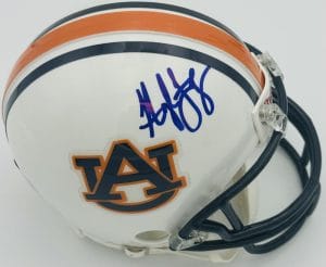 Hugh Freeze Signed Auburn Tigers Mini Helmet War Eagle Autograph Beckett Bas J03