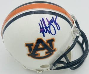 Hugh Freeze Signed Auburn Tigers Mini Helmet War Eagle Autograph Beckett Bas J05