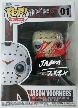 Kane Hodder Signed Jason Voorhees Funko 01 Friday The 13Th Autograph Bas 488
