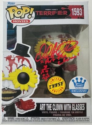 David Howard Thornton Signed Art The Clown Chase Funko 1593 Terrifier Autograph Bas 675