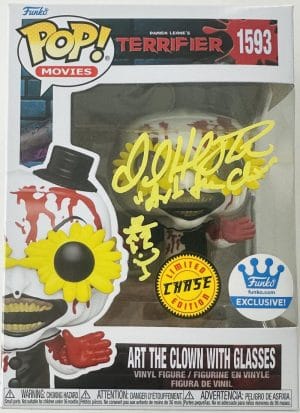 David Howard Thornton Signed Art The Clown Chase Funko 1593 Terrifier Autograph Bas 668