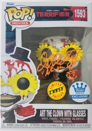 David Howard Thornton Signed Art The Clown Chase Funko 1593 Terrifier Autograph Bas 672