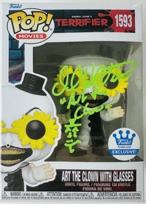 David Howard Thornton Signed Art The Clown Funko 1593 Terrifier Autograph Bas 69