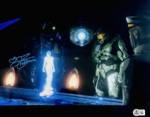 Jen Taylor Signed 11X14 Metallic Photo Cortana Master Chief Halo Autograph Bas 4