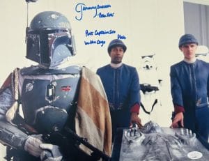 Jeremy Bulloch Signed Boba Fett 11X14 Photo Inscribed Star Wars Autograph Jsa 17