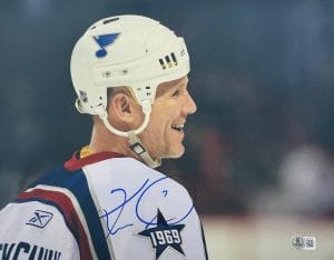 Keith Tkachuk Signed St Louis Blues 11X14 Photo Winnipeg Jets Autograph Bas K14