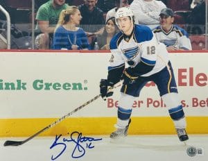 Kevin Shattenkirk Signed St. Louis Blues 11X14 Metallic Photo Autograph Bas K833