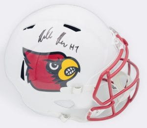 Miller Moss Signed Louisville Cardinals Full Size Rep Helmet Autograph Bas J86