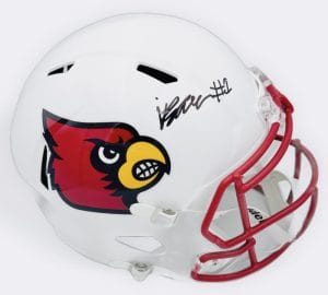Isaac Brown Signed Louisville Cardinals Full Size Rep Helmet Autograph Bas K87