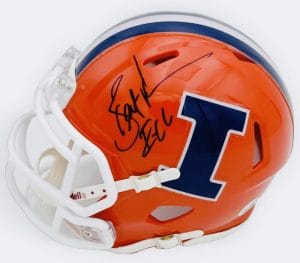 Bret Bielema Signed Illinois Fighting Illini Mini Helmet Autograph Bas Holo J79