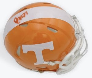 Boo Carter Signed Tennessee Volunteers Mini Football Helmet Autograph Bas K60