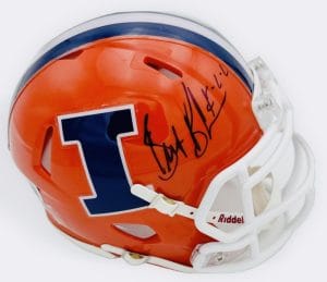 Bret Bielema Signed Illinois Fighting Illini Mini Helmet Autograph Bas Holo J77