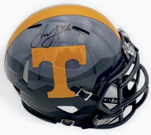 Joey Aguilar Signed Tennessee Volunteers Smokey Mountain Mini Helmet Bas K53