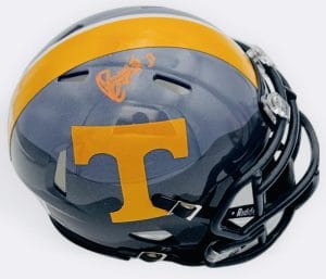 Boo Carter Signed Tennessee Volunteers Smokey Mountain Mini Helmet Bas K56