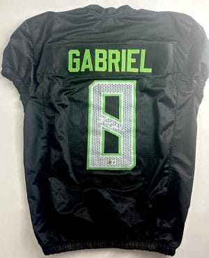 Dillon Gabriel Signed Game Cut Football Jersey Oregon Ducks Autograph Bas J964