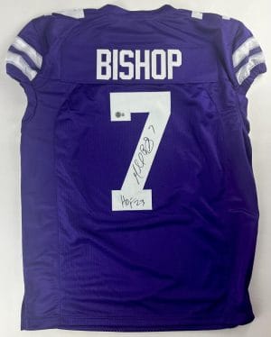 Michael Bishop Signed Custom Jersey Kansas State Wildcats Autograph Bas J80