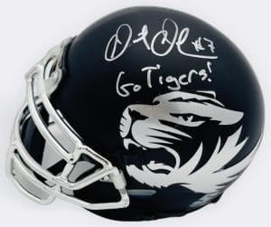 Maty Mauk Signed Missouri Tigers Chrome Mini Helmet Mizzou Autograph Coa J2