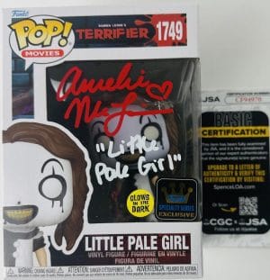 Amelie Mclain Signed Little Pale Girl Funko 1749 Terrifier Autograph Jsa 970