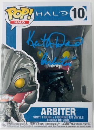 Keith David Signed Arbiter Funko Pop 10 Vaulted Halo Autograph Xbox Bas 446