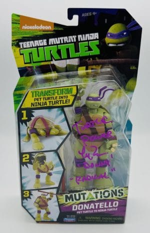 Leif Tilden Signed Donatello Teenage Mutant Ninja Turtles Autograph Bas K53